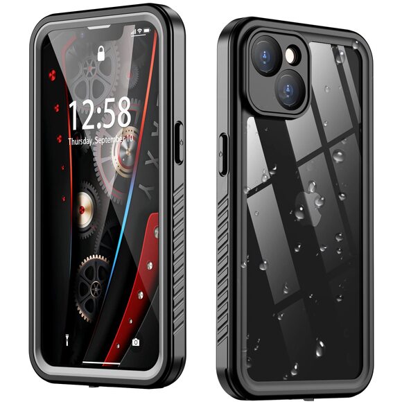 Waterproof Phone Case Full Protection with Lanyard Shockproof Black - Picture 5 of 5